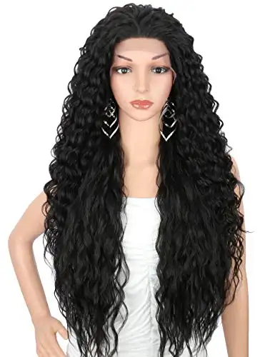 Multi Directional Parting Curly Heat Resistant Wig - Image 3