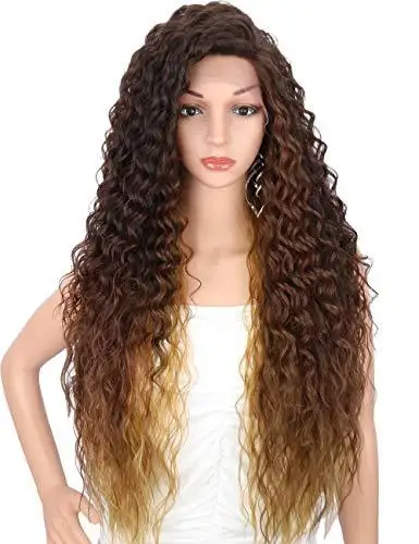 Multi Directional Parting Curly Heat Resistant Wig - Image 32