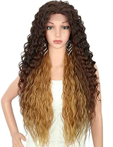 Multi Directional Parting Curly Heat Resistant Wig - Image 33