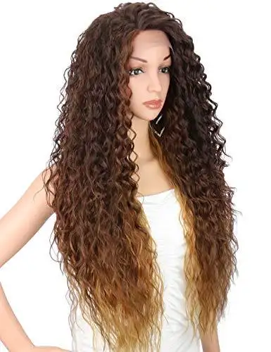 Multi Directional Parting Curly Heat Resistant Wig - Image 34