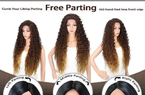 Multi Directional Parting Curly Heat Resistant Wig - Image 35