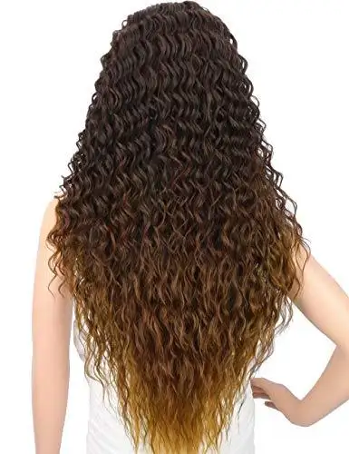 Multi Directional Parting Curly Heat Resistant Wig - Image 36