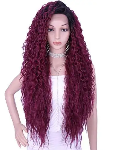 Multi Directional Parting Curly Heat Resistant Wig - Image 37