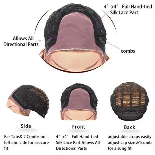 Multi Directional Parting Curly Heat Resistant Wig - Image 42