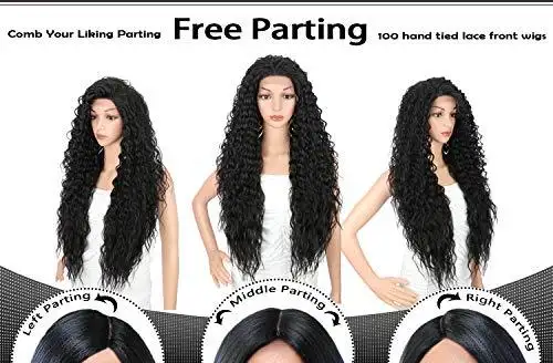 Multi Directional Parting Curly Heat Resistant Wig - Image 6