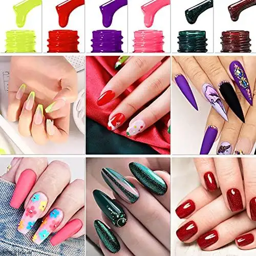 Nail Polish Kit with 36W UV LED Lamp Gel Polish Set  Nail Art Decorations - Image 4