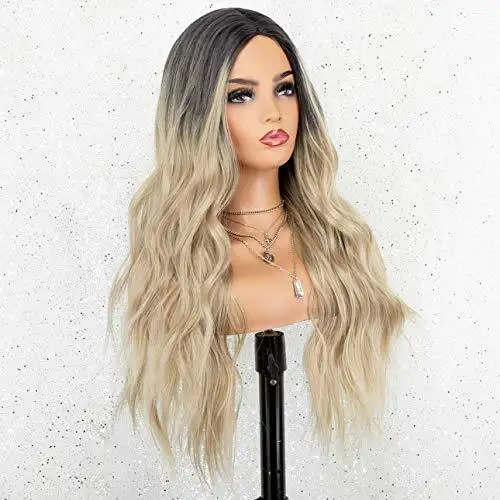 Nalla  22 inch Ombre Blonde Wig with Dark Roots - Image 3