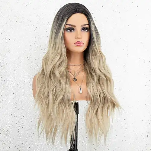 Nalla  22 inch Ombre Blonde Wig with Dark Roots - Image 5