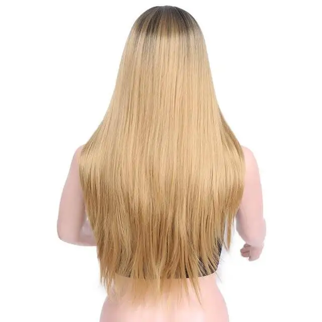 Straight Ombre 24 inch Heat Resistant Cosplay Wig - Image 13