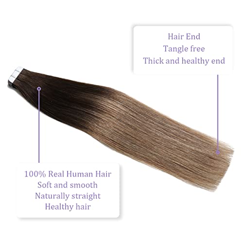 Ombre and Bayalage Tape In Human Hair Tape in Extensions - Image 47