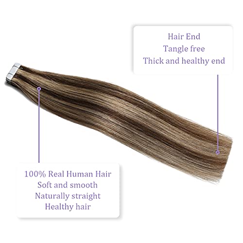 Ombre and Bayalage Tape In Human Hair Tape in Extensions - Image 70