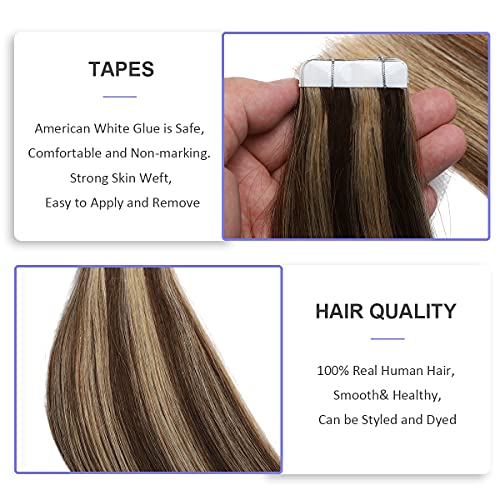 Ombre and Bayalage Tape In Human Hair Tape in Extensions - Image 72