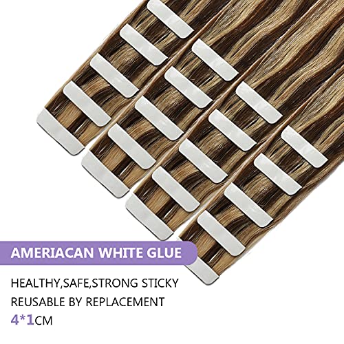 Ombre and Bayalage Tape In Human Hair Tape in Extensions - Image 73
