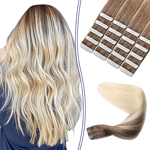 Ombre and Bayalage Tape In Human Hair Tape in Extensions - Image 74