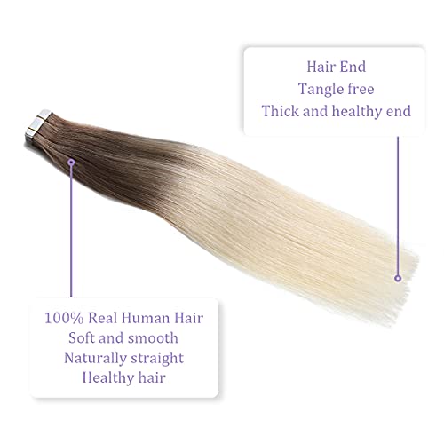 Ombre and Bayalage Tape In Human Hair Tape in Extensions - Image 76