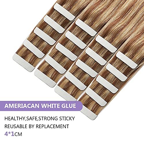 Ombre and Bayalage Tape In Human Hair Tape in Extensions - Image 84