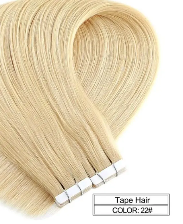 Ombre Baylage 10PCS Remy Tape In Human Hair Extensions - Image 13