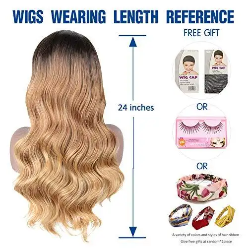 Ombre Blonde Loose Body Wave Headband Wig - Image 5