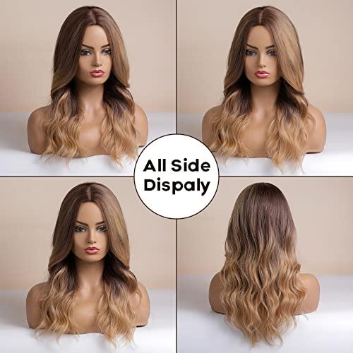Ombre Blonde Wavy Synthetic Wig - Image 2