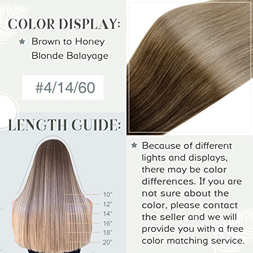Ombre Human Hair Clip in Hair Extensions - Image 14
