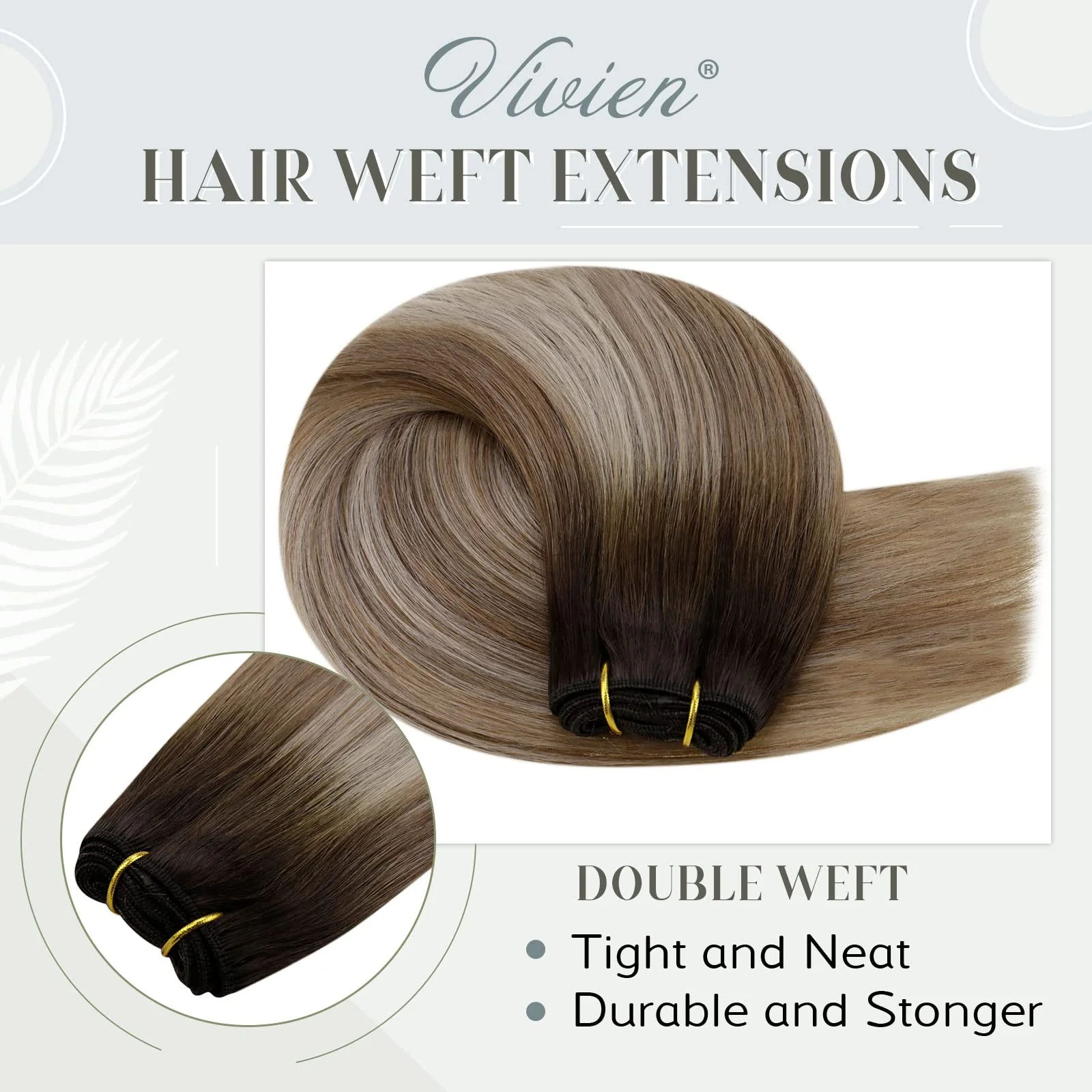 Ombre Human Hair Clip in Hair Extensions - Image 32