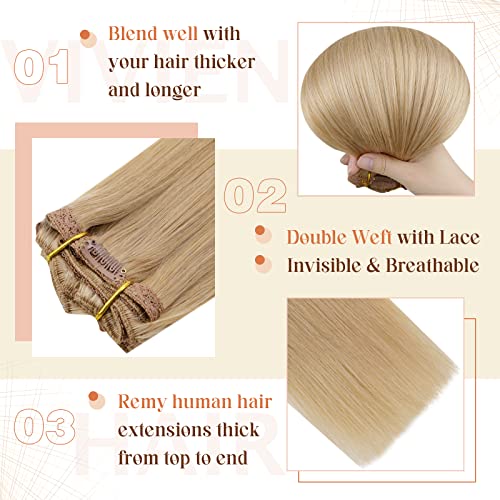 Ombre Human Hair Clip in Hair Extensions - Image 36