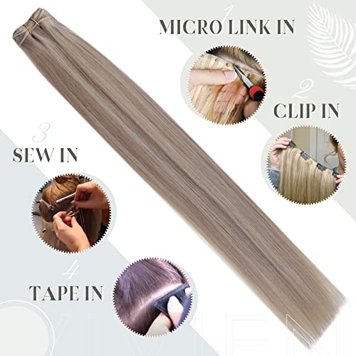 Ombre Human Hair Clip in Hair Extensions - Image 43