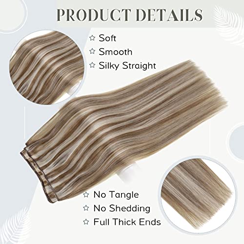 Ombre Human Hair Clip in Hair Extensions - Image 49