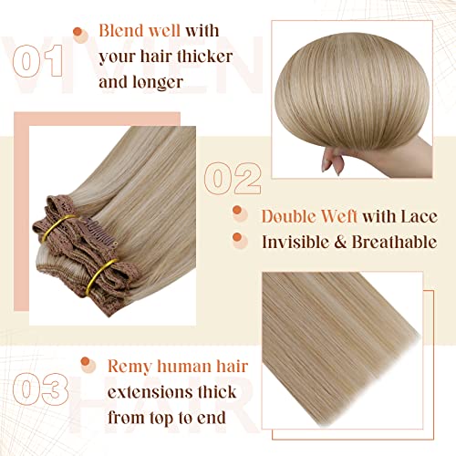 Ombre Human Hair Clip in Hair Extensions - Image 53
