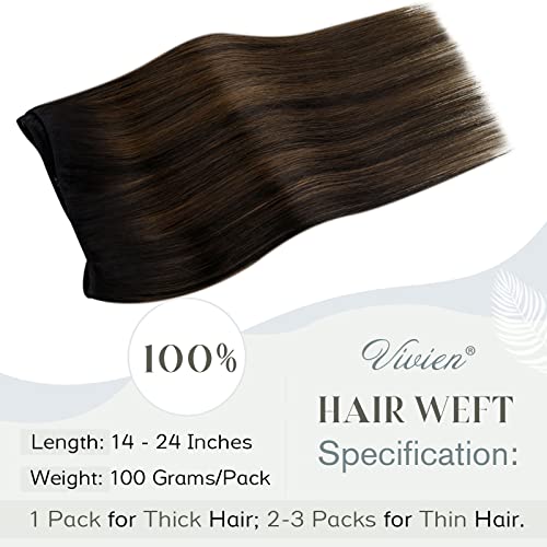 Ombre Human Hair Clip in Hair Extensions - Image 61
