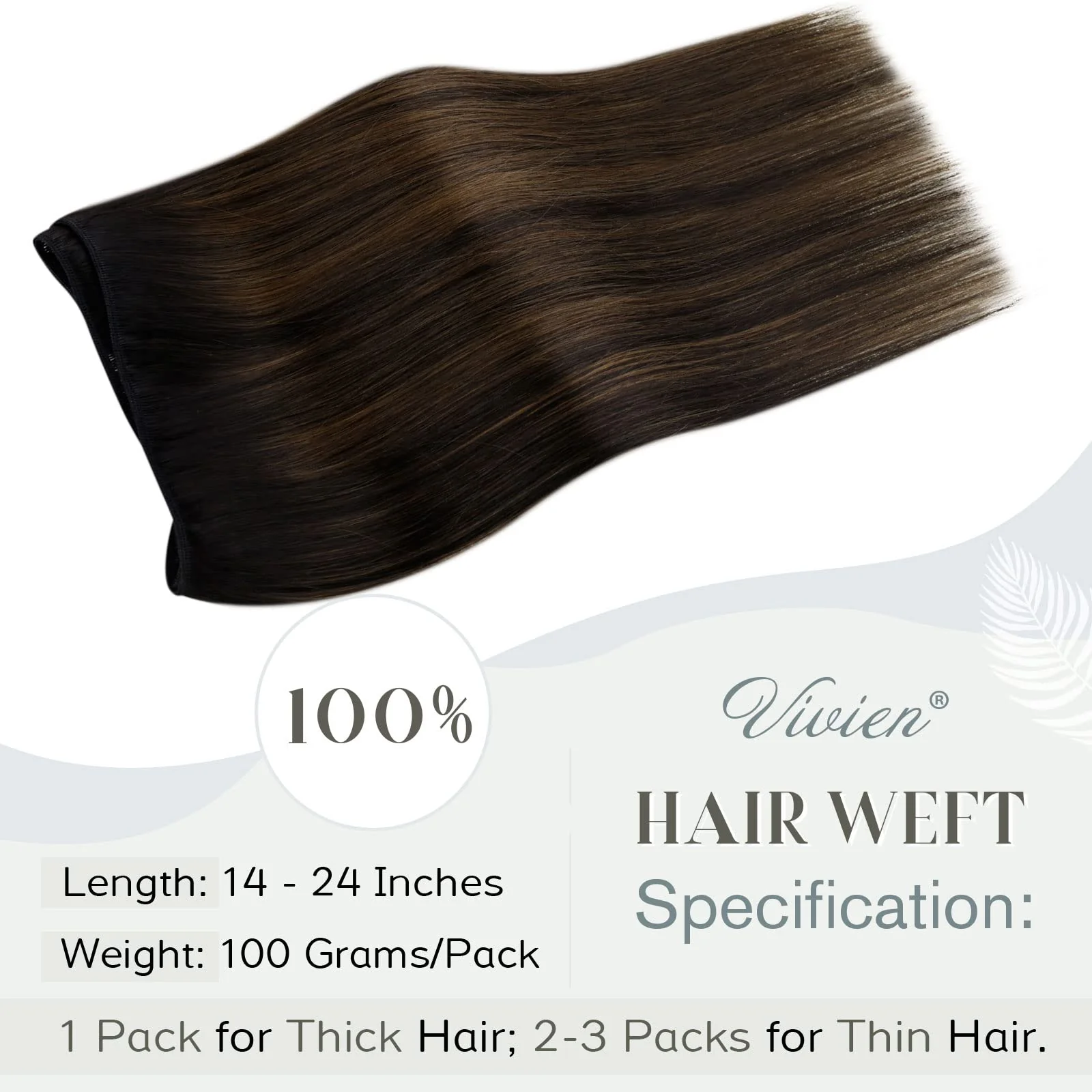 Ombre Human Hair Clip in Hair Extensions - Image 67