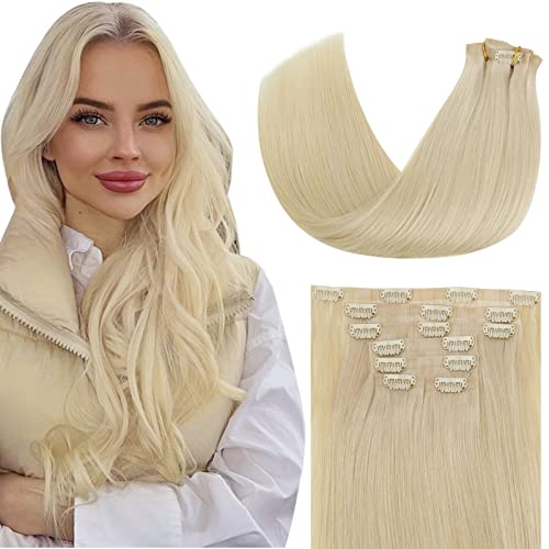 Ombre Human Hair Clip in Hair Extensions - Image 83