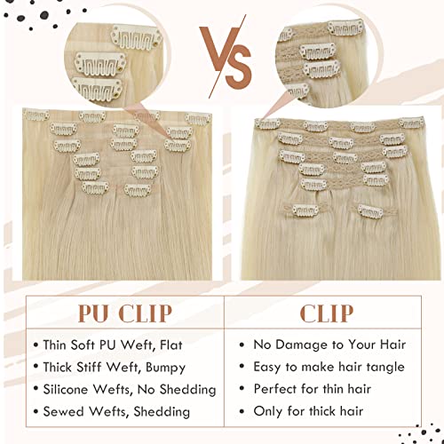 Ombre Human Hair Clip in Hair Extensions - Image 84