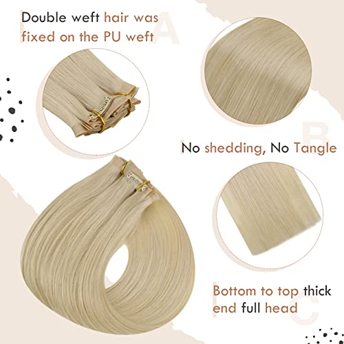 Ombre Human Hair Clip in Hair Extensions - Image 85