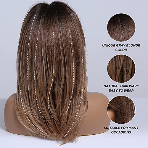 Ombre Light Brown Wig - Image 22