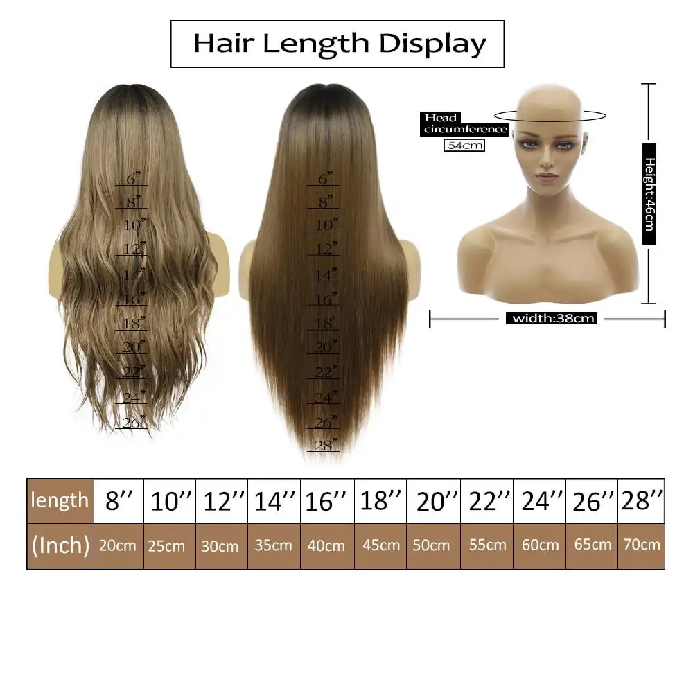 Giselle Ombre Long Straight Synthetic Wig For Women With Bangs - Image 18