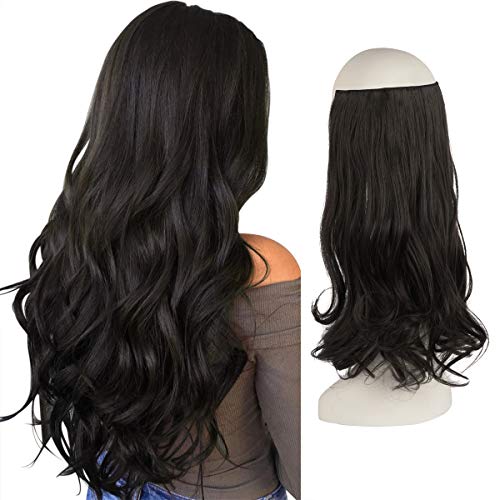 One Piece 18 Inch Invisible Secret Wire Crown Hair Extension - Image 10