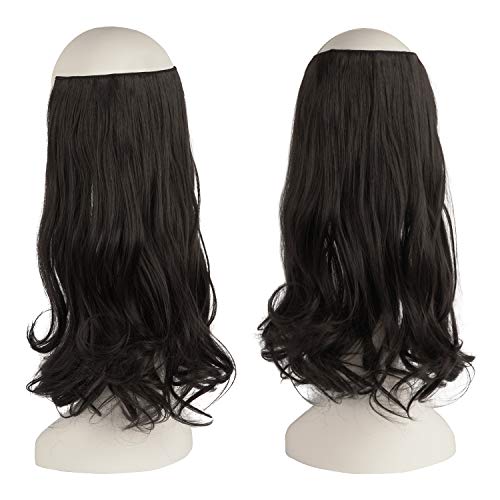 One Piece 18 Inch Invisible Secret Wire Crown Hair Extension - Image 11