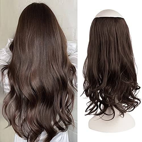 One Piece 18 Inch Invisible Secret Wire Crown Hair Extension - Image 21