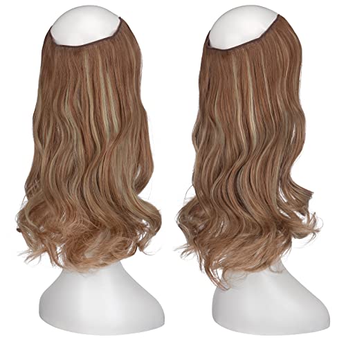 One Piece 18 Inch Invisible Secret Wire Crown Hair Extension - Image 28