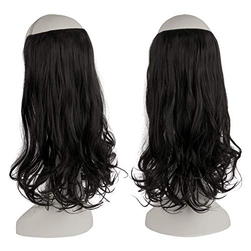 One Piece 18 Inch Invisible Secret Wire Crown Hair Extension - Image 30