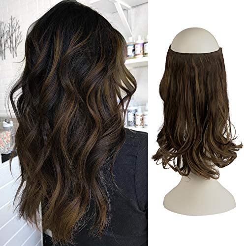 One Piece 18 Inch Invisible Secret Wire Crown Hair Extension - Image 31