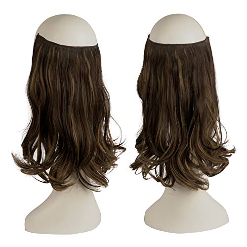 One Piece 18 Inch Invisible Secret Wire Crown Hair Extension - Image 32
