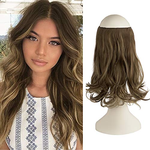 One Piece 18 Inch Invisible Secret Wire Crown Hair Extension - Image 33