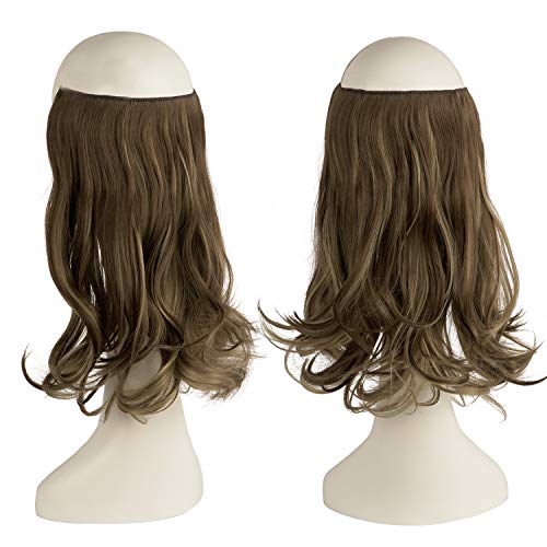 One Piece 18 Inch Invisible Secret Wire Crown Hair Extension - Image 34
