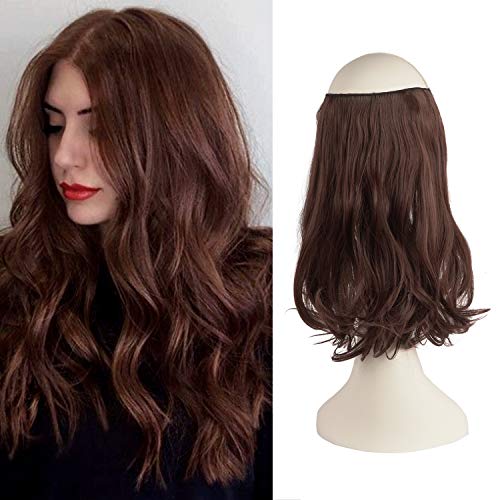 One Piece 18 Inch Invisible Secret Wire Crown Hair Extension - Image 36