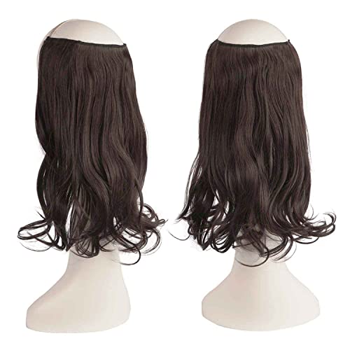 One Piece 18 Inch Invisible Secret Wire Crown Hair Extension - Image 39