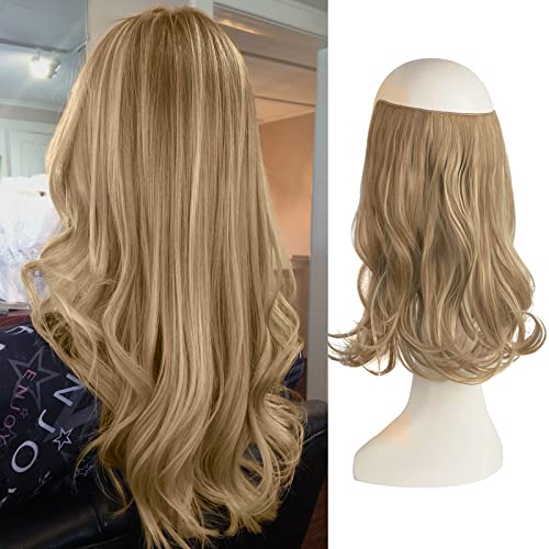 One Piece 18 Inch Invisible Secret Wire Crown Hair Extension - Image 42