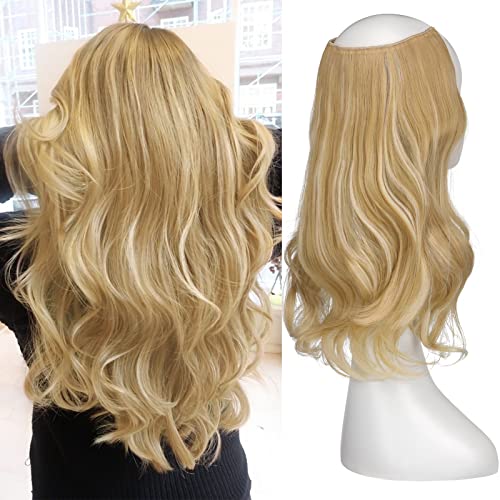 One Piece 18 Inch Invisible Secret Wire Crown Hair Extension - Image 44