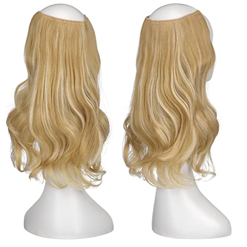 One Piece 18 Inch Invisible Secret Wire Crown Hair Extension - Image 45